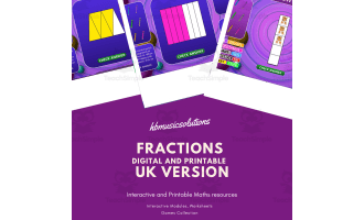 Fractions UK Version | Interactive and Printable Maths Activity