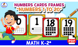 FRAMES NUMBERS 1 TO 20 - Flashcards Numbers
