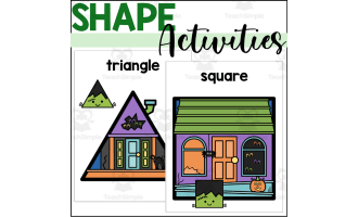 Frankenstein 2D Shapes Sorting Mats