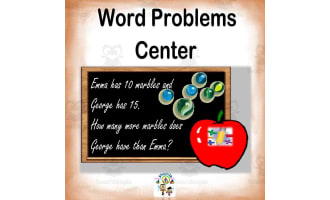 Free Addition & Subtraction Word Problems Interactive Center Activity