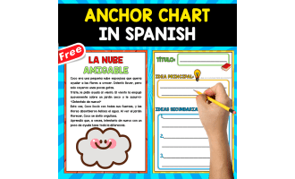 FREE ANCHOR CHART IN SPANISH | La nube amigable
