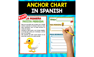 FREE ANCHOR CHART IN SPANISH |  La pequeña patita perdida