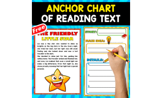 FREE ANCHOR CHART OF READING | The Friendly Little Star