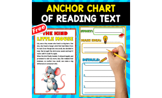 FREE ANCHOR CHART OF READING | The Kind Little Mouse