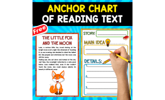 FREE ANCHOR CHART OF READING | The Little Fox and the Moon