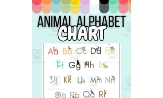 FREE Animal Alphabet Chart - Poster, Handout, or Activity for Phonics