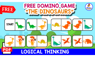 FREE DOMINÓ GAME | Dino Themed for KIDS
