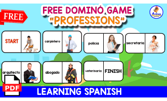 FREE DOMINÓ GAME IN SPANISH | The Professions