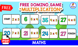 FREE DOMINÓ GAME | Multiplication 1 to 10