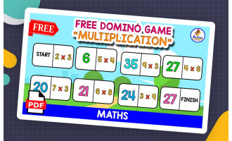 FREE DOMINÓ GAME | Multiplication 1 to 10