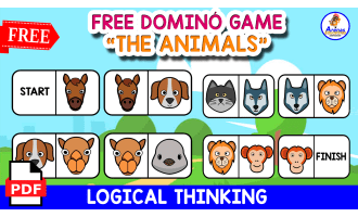 FREE DOMINÓ GAME OF ANIMALS THEMED | Free Resource