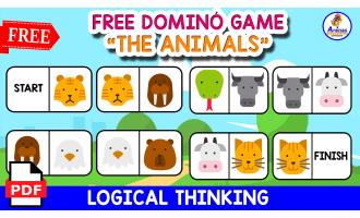 FREE DOMINÓ GAME | The Animals for KIDS