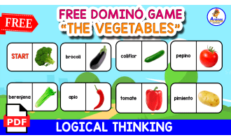 FREE DOMINÓ GAME | The Vegetables