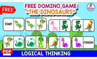 FREE DOMNÓ GAME OF DINOS | For Kids and Free