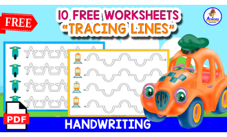 FREE MINIBOOK FOR TRACING LINES | Cars Themed for KIDS