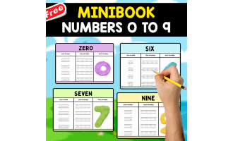 FREE MINIBOOK | NUMBERS O TO 9