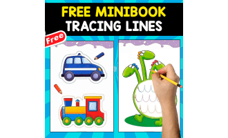 FREE MINIBOOK TRACING LINES | 10 PAGES