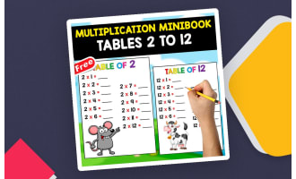 FREE MULTIPLICATION MINIBOOK | 2 TO 12 | ANIMAL THEMED