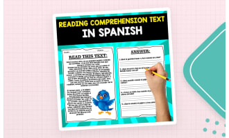 FREE READING COMPREHENSION TEXT IN SPANISH | READ AND ANSWER | FREE