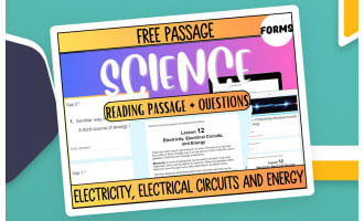 Free Reading Passage: Electricity, Electrical Circuits, Energy Forms