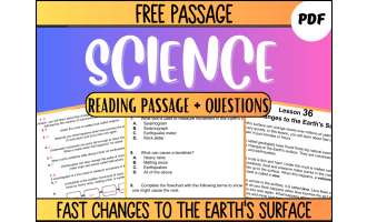 Free Reading Passage: Fast Changes to the Earth's Surface PDF