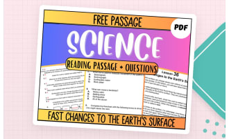 Free Reading Passage: Fast Changes to the Earth's Surface PDF