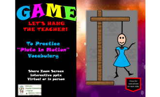 Free Science Interactive Hangman Game / Plates in Motion Vocabulary