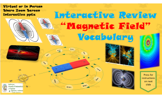 Free Science Magnetic Field Interactive Vocabulary Review Activity