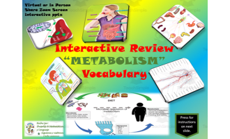 Free Science - Metabolism Interactive Vocabulary Activity