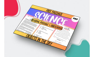 Free Science Reading Comprehension Passage: Objects in the Sky PDF