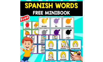FREE SPANISH MINIBOOK | BASIC WORDS + IMAGES