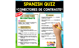 FREE SPANISH QUIZ | LOS CONECTORES DE CONTRASTE