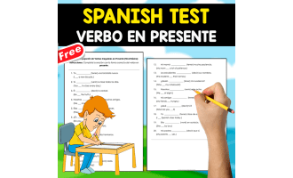FREE SPANISH TEST | EL VERBO EN PRESENTE