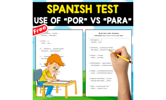 FREE SPANISH TEST | POR Vs PARA