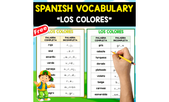 FREE SPANISH TEST | VOCABULARY | LOS COLORES
