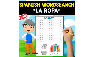 FREE SPANISH WORDSEARCH | LA ROPA