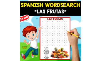 FREE SPANISH WORDSEARCH | LAS FRUTAS