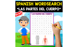 FREE SPANISH WORDSEARCH | LAS PARTES DEL CUERPO