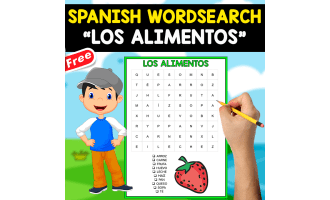 FREE SPANISH WORDSEARCH | LOS ALIMENTOS