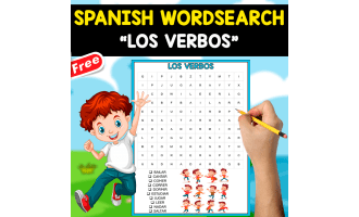 FREE SPANISH WORDSEARCH | LOS VERBOS