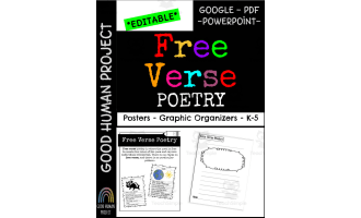 Free Verse Poetry – Posters & Graphic Organizers
