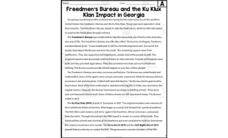 Freedman's Bureau + the Ku Klux Klan Reading Packet