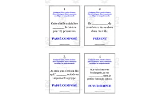 French: 6 Ways to Say "Make" | Practice Card Set