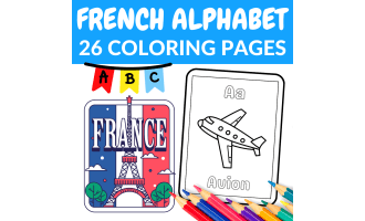 French Alphabet Coloring Pages