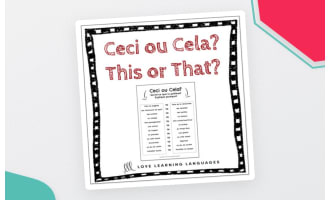 French Ceci ou Cela 2 - This or That Activity