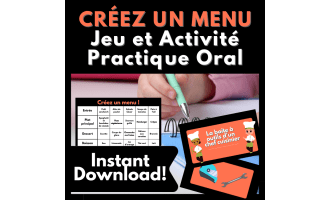 French Chef Game, Problem Solving Activity, Speaking & Debate