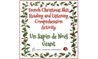 French Christmas skit - Listening and reading comprehension 2 - Noël