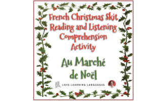 French Christmas skit - Listening and reading comprehension 4 - Noël
