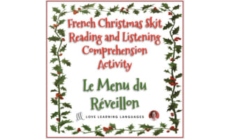 French Christmas skit - Listening and reading comprehension 5 - Noël