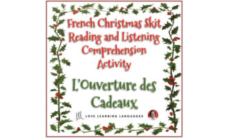 French Christmas skit - Listening and reading comprehension 6 - Noël